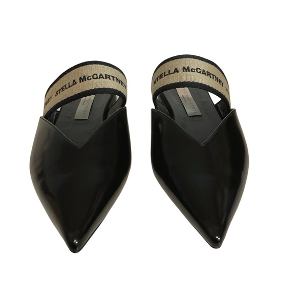 Stella McCartney Black Accent Mules Shoes Size 7 - Picture 4 of 8